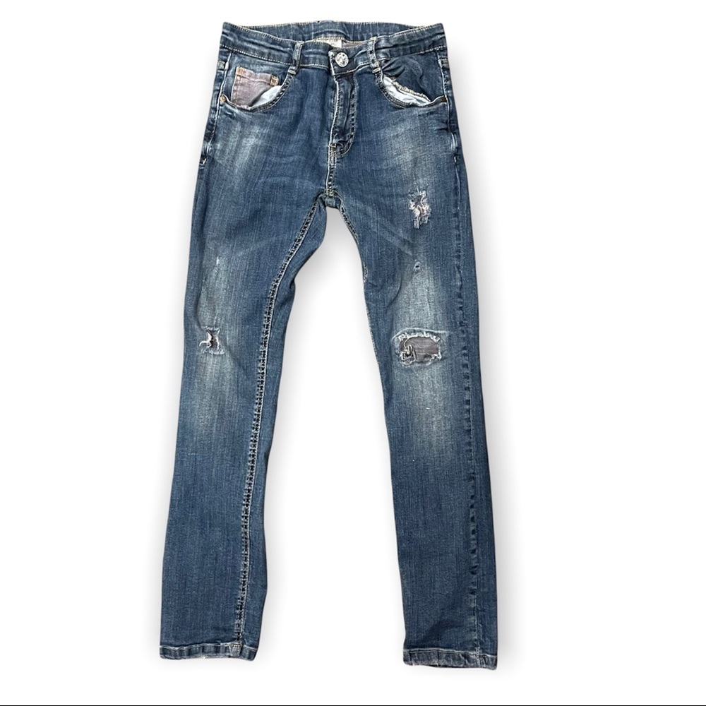 Zara Boys Distressed Skinny Jeans Size 10